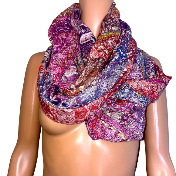 Evereve Accessories - NEW Evereve brand boutique indian inspired vibrant colors red/blue infinity